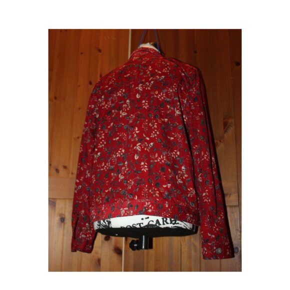 C.J. Banks 100% Cotton Printed Corduroy Shacket in Fall Colors SIze M - Picture 3 of 10